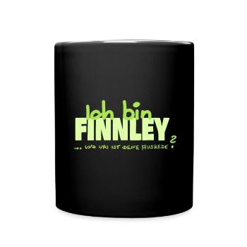 Vorname Finnley - Tasse einfarbig - Schwarz - Vorne