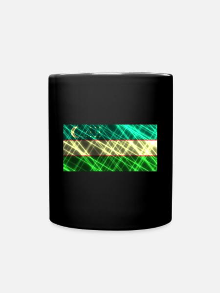 Usbekistan - Tasse einfarbig - Schwarz