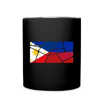Philippinen als Philippinen - Tasse einfarbig - Schwarz - Vorne