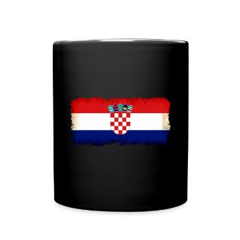 Croatia - Full Colour Mug - black - Front