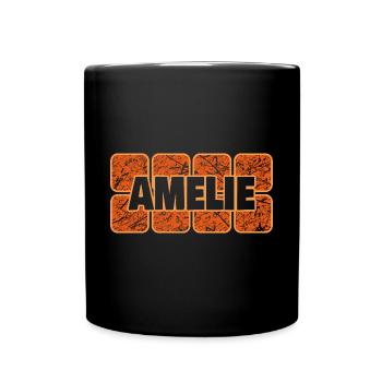 Prénom amélie - Mug uni - noir - Devant