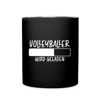 Volleyballer Spruch Lustiger Volleyballer Geschenk - Tasse einfarbig - Schwarz - Vorne
