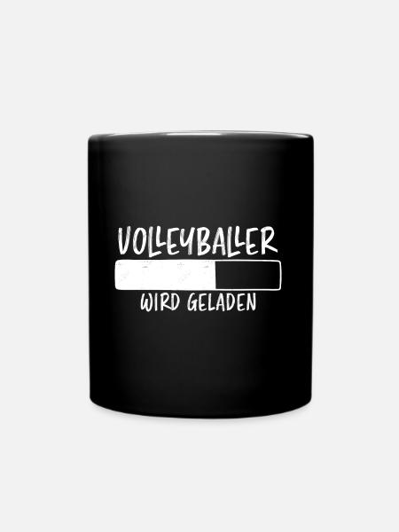 Volleyballer Spruch Lustiger Volleyballer Geschenk - Tasse einfarbig - Schwarz