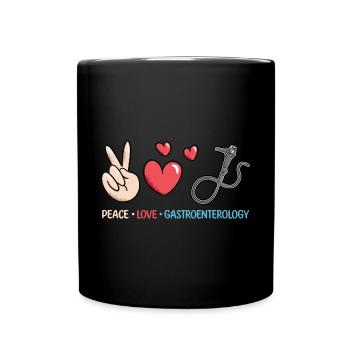 Gastroenterologie Endoskopie Koloskopie - Tasse einfarbig - Schwarz - Vorne