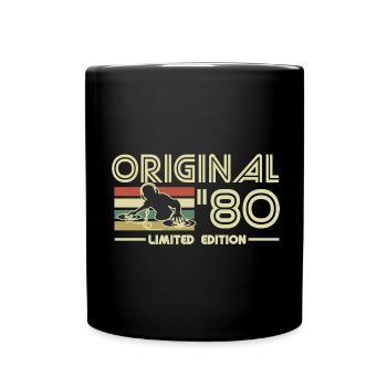 1980 - Tasse einfarbig - Schwarz - Vorne