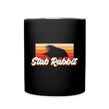Stab Kaninchen Stachelschwein Wildlife - Tasse einfarbig - Schwarz - Vorne