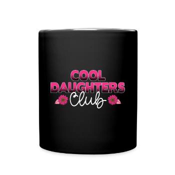 Cool Aunts Club Groovy Retro Tante Muttertag - Tasse einfarbig - Schwarz - Vorne