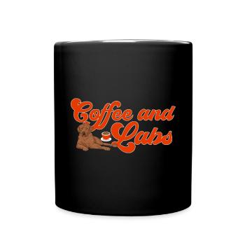 Foxred Labrador Fox Red Labrador Retriever - Full Colour Mug - black - Front