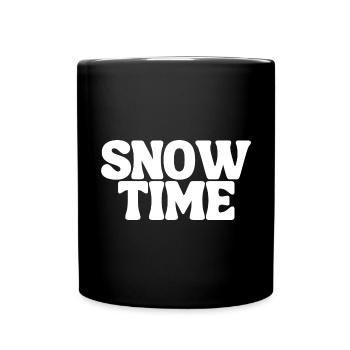 SNOW TIME HIVER SAISON SKI NEIGE - Mug uni - noir - Devant