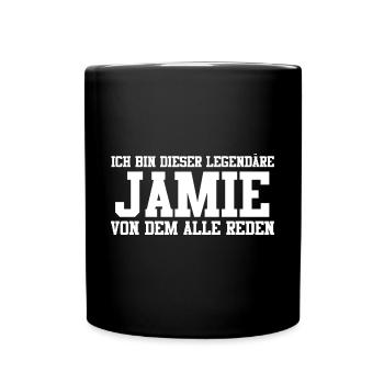 Jamie Name Design - Tasse einfarbig - Schwarz - Vorne