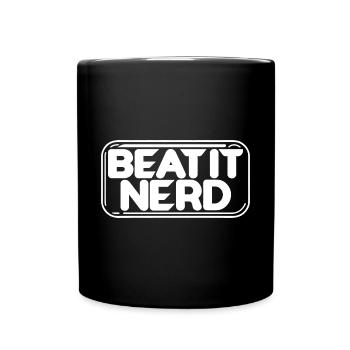 Beat it Nerd 17 - Full Colour Mug - black - Front