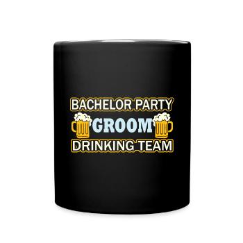 Mariage mariée marié Bachelor Bachelorette Party - Mug uni - noir - Devant