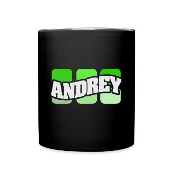 Nom : Andrey - Mug uni - noir - Devant