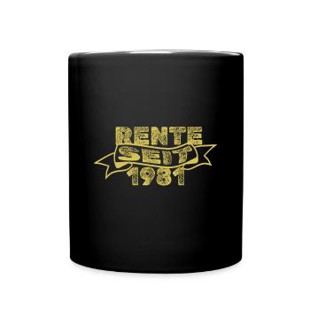 1981 - Tasse einfarbig - Schwarz - Vorne