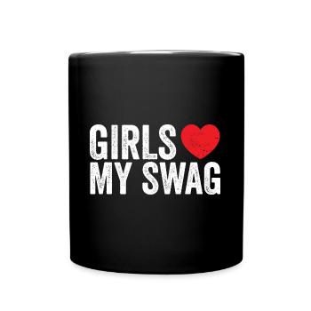Autism Awareness I Heart Autism Warrior Design - Tasse einfarbig - Schwarz - Vorne