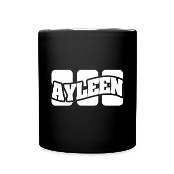 Name Ayleen - Tasse einfarbig - Schwarz - Vorne