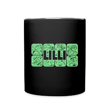 First name Lilli - Full Colour Mug - black - Front