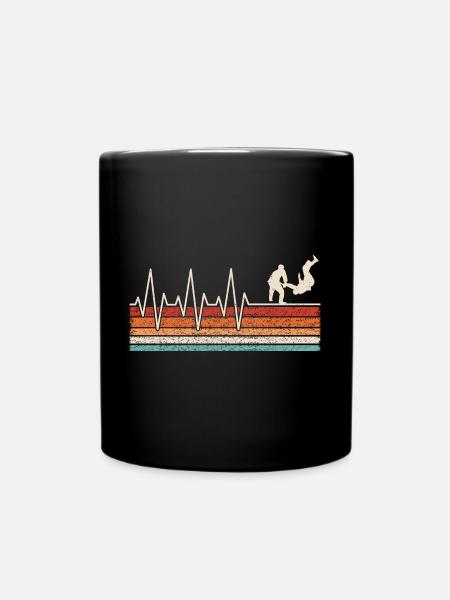 Battement de cœur du judo - Mug uni - noir