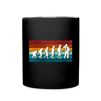 Akkordeon Polka Musik Geschenk - Tasse einfarbig - Schwarz - Vorne