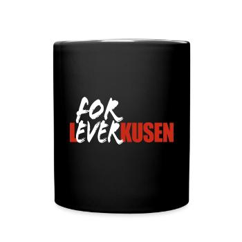 For Ever Leverkusen - Ich mag Leverkusen - Tasse einfarbig - Schwarz - Vorne