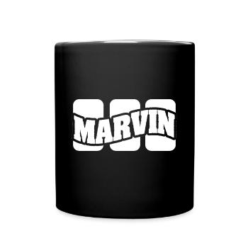 Marvin as a name - Full Colour Mug - black - Front