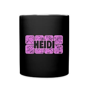 Wife Heidi - Full Colour Mug - black - Front