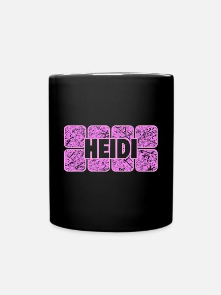 Ehefrau Heidi - Tasse einfarbig - Schwarz