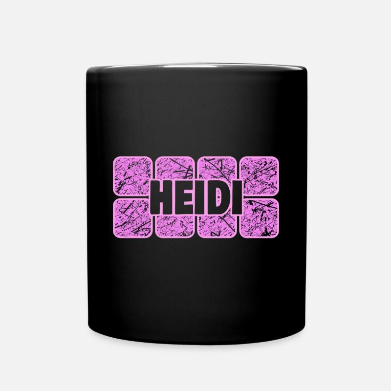 Ehefrau Heidi - Tasse einfarbig - Schwarz