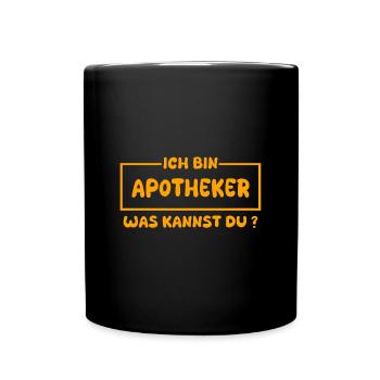 Apotheker - Tasse einfarbig - Schwarz - Vorne