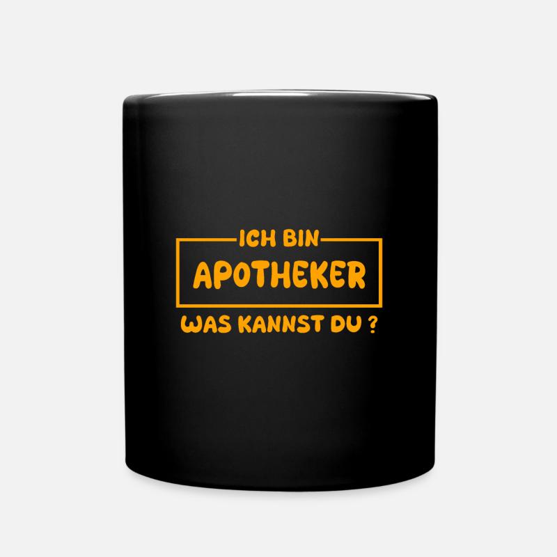 Apotheker - Tasse einfarbig - Schwarz