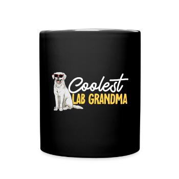 Labrador Retriever blanc Labrador Labrador blanc - Mug uni - noir - Devant