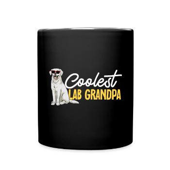 Labrador Retriever blanc Labrador Labrador blanc - Mug uni - noir - Devant