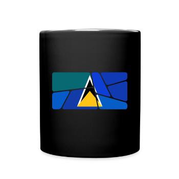 St Lucia - Full Colour Mug - black - Front