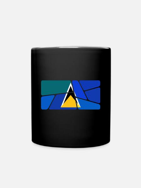 St Lucia - Tasse einfarbig - Schwarz