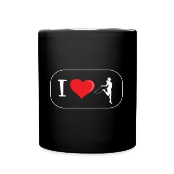 J’aime le design pour les femmes Rope Jumper - Mug uni - noir - Devant
