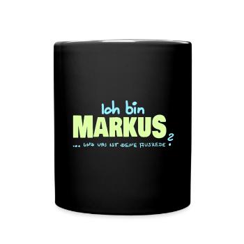 Gift for Markus - Full Colour Mug - black - Front