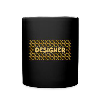 Job Designer - Tasse einfarbig - Schwarz - Vorne