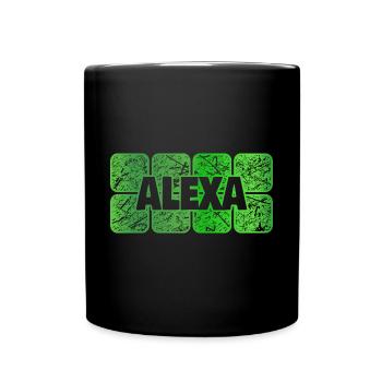 First name Alexa - Full Colour Mug - black - Front