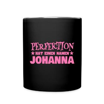 Geschenk für Johanna - Tasse einfarbig - Schwarz - Vorne