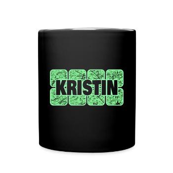 First name Kristin - Full Colour Mug - black - Front