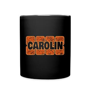 First name Carolin - Full Colour Mug - black - Front