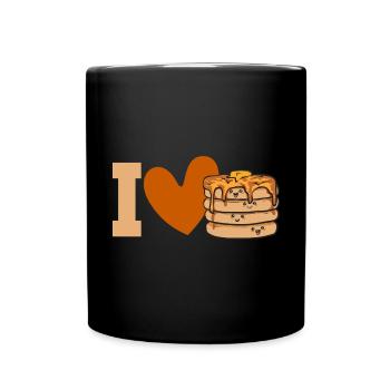 Crêpes Petit-déjeuner Crêpes - Mug uni - noir - Devant