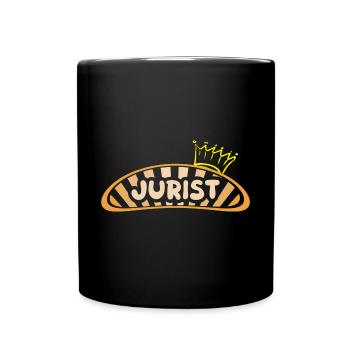 Jurist als Beruf - Tasse einfarbig - Schwarz - Vorne