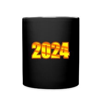 2024 - Tasse einfarbig - Schwarz - Vorne