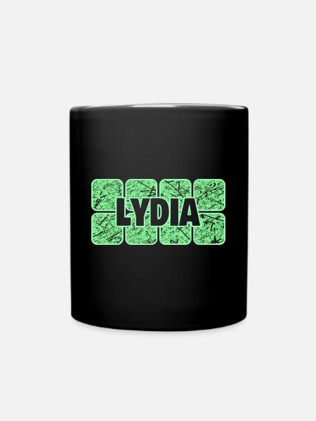 Vorname Lydia - Tasse einfarbig - Schwarz