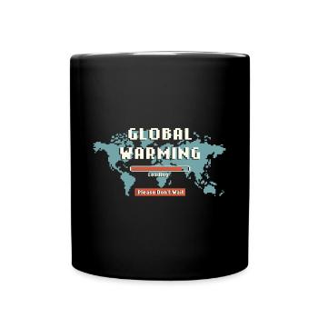 Global warming loading - Full Colour Mug - black - Front