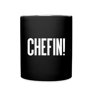 Chefin - Tasse einfarbig - Schwarz - Vorne