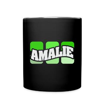 Amalie - Mug uni - noir - Devant