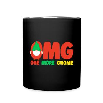 OMG One More Gnome Yard Garden Gnome idée cadeau - Mug uni - noir - Devant
