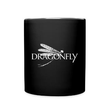 Libellen Dragonfly für einen Insektenliebhaber - Tasse einfarbig - Schwarz - Vorne